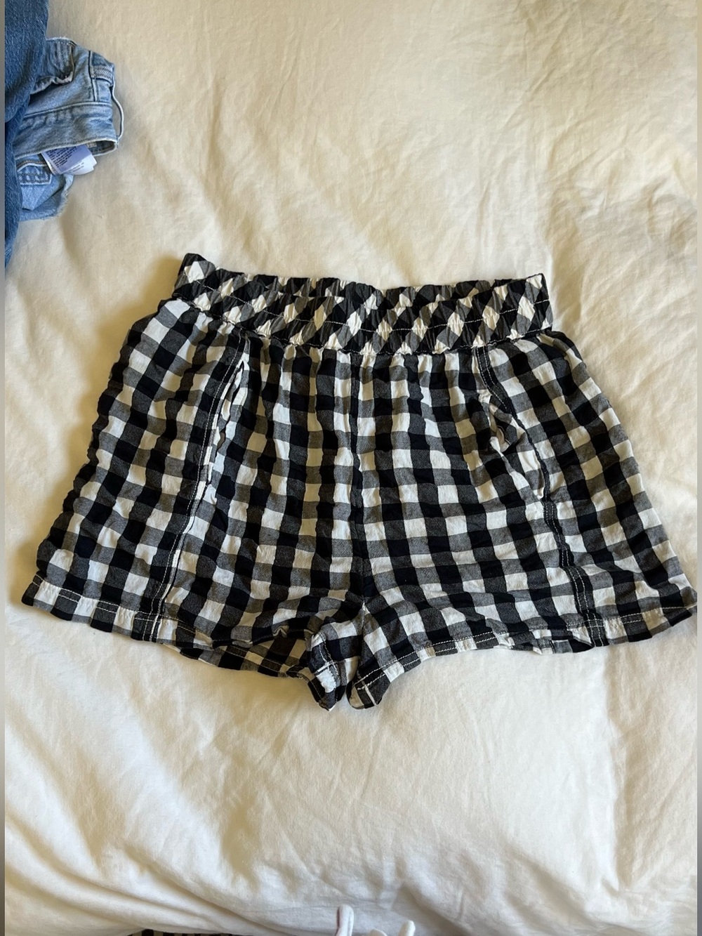 Free people gingham shorts